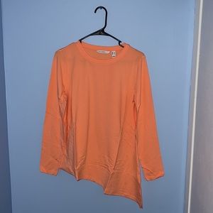 NWT! Isaac Mizrahi Asymmetrical Long Sleeve Shirt